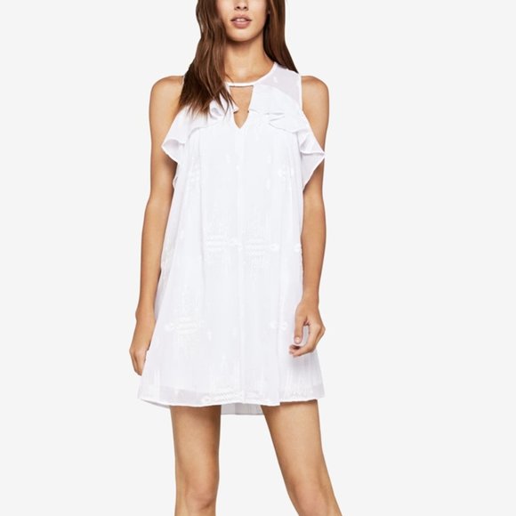 BCBGeneration Dresses & Skirts - NWT BCBG Ruffled Embroidered Mini Dress